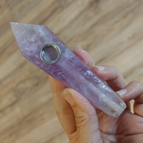 Other - Amethyst Purple Crystal 4.5” Smoking (3.2 oz)